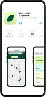 Vivery app download screens